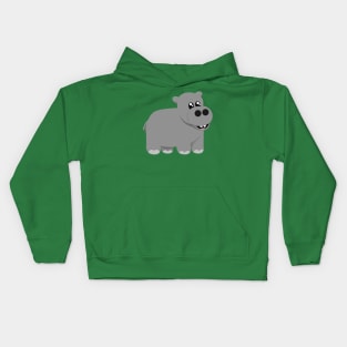 Cute Little Hippo Kids Hoodie